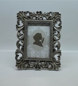 Wholesale photo kate resale online - 4x6 quot and x7 quot Kate Vintage distressed finish Picture Frames Rectangle Creative Resin Photo Frame with Classic Hollow up Around Edging Design