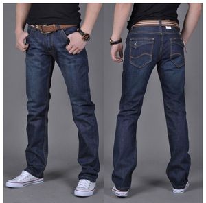 All'ingrosso-Nuovi uomini di arrivo Jeans diritti casuali Jeans da uomo a figura intera di alta qualità moda jeans comodi in denim di cotone