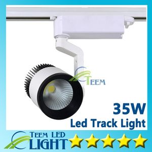 CE RoHS LED-lampor Partihandel detaljhandel 35W COB LED TRACK LIGHT Spot Vägglampa, Soptlight Spårning LED AC 85-265V Lighting Free Frakt 5050