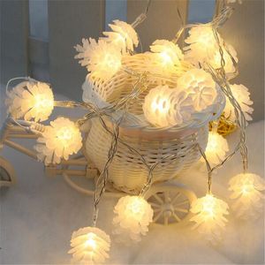 5 м/20leds красочные моделирования светодиодные строки шишка мигает рождественские огни гирлянды для праздничной вечеринки свадебные украшения