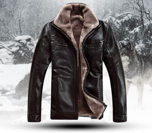 Herbstheiß !!! Kostenloser Versand Herren Pelz Schaf Leder Männer Pelzmantel sehr warm in der Winter Lederjacke, M-4XL