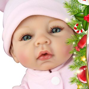 Wholesale baby doll eyes for sale - Group buy Blue Big Eyes Realistic Handmade Baby Dolls Girl Newborn Lifelike Long Eyelash Vinyl Alive Reborn Baby Doll