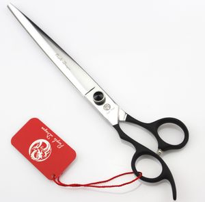 631# 8.5'' Left Hand Brand Purple Dragon High-Class Hairdressing Scissors JP 440C Dogs Cats Pets Cutting Shears Hair Scissors