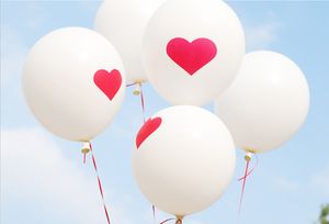 100pcs Latex Red Heart Balloons Round Balloon Party Wedding Decorations Happy Birthday Anniversary Decor 12 inch278v