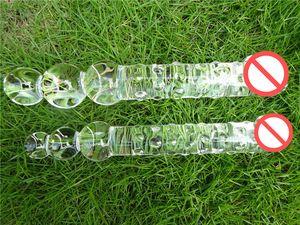 Фаллоимитатор анальный двухсторонний Sexus Glass, синий 912151 - Sexus Glass - Анальные стимуляторы - Купить