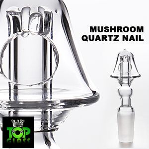 2018 Newest Mushroom Quartz Nail with Dome Carb Cap 10/14.4/18.8mm female male. Makes Oil More Efficiently Used No Waste.