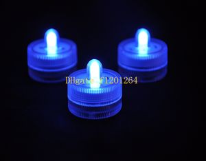 60 pz/lotto Spedizione Gratuita Impermeabile LED Candela Sommergibile Tealight Vaso Floreale Luce Base Decorazione della festa di Natale