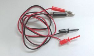 1Set 1M Testhakenklemmen Sonde an 4MM Bananensteckerkabel für Digitalmultimeter