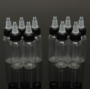 Neue 120 ml 4 UNZEN Twist Cap Leere Kunststoff Transparent Tattoo Tinte Pigment Flasche Liefert