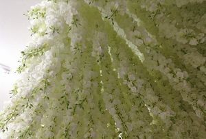 Göz alıcı düğün fikirleri zarif yapay ipek çiçek wisteria asma düğün dekorasyonları 3 parça başına daha fazla miktarda daha fazla güzel273j