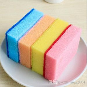 novelty households cleaning tools colorful cleaning brush for dish pan 10 pcs/lot pot kitchen magic sponge brush free shipping