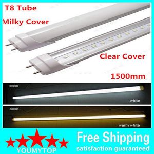 High Brightness 1.5 Meter T8 LED tube Light 5FT 1.5m 24W SMD 2835 Bar Lights 3000K 4000K 5000K 5500K 6000K 7000K