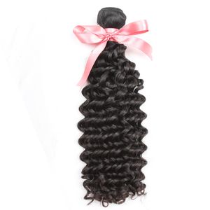 Peruvian virgin Hair Weave Double Weft Human hair Extensions 8"~30" Deep Wave Unprocessed Remy Hair Natural Color Dyeable 1pc greatremy