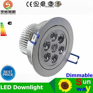 Led gömme ışıklar 36 W 21 W 15 W 12 W 9 W Led Tavan Işıkları Resessed Lamba Kısılabilir Led Aşağı Işıklar Sıcak Saf Soğuk Beyaz