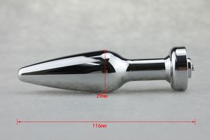 Spina anale elettroshock in acciaio inossidabile con cavo e giocattoli sessuali maschili femminili Perline metalliche Butt plug Prodotti del sesso per elettrodi