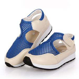 Verão Air Mesh Respirável Cut-outs Crianças Sneakers Nova Moda Crianças Sapatos Meninos Meninas Sandálias Zapatillas Deportivas