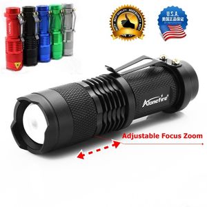 Flashlight Foco Zoomável venda por atacado-ALONEFIRE SK68 CREE XPE Q5 LED modo Portátil Zoomable Mini Tochas Lanterna Foco Ajustável tático caneta Luz Do Flash Da Lâmpada