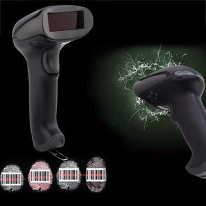 Freeshipping Neuer 433-MHz-Wireless-Laser-Barcode-Scanner-Lesespeicher für bis zu 500 m Entfernung