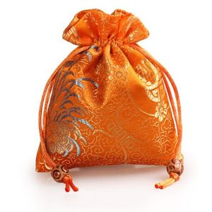 Thicken chrysanthemum Small Silk Brocade Bag Drawstring Gift Packaging Jewelry perfume spices Storage Pouch Candy Tea lavender Favor Bags