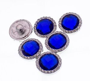 NSB6086 Gorąca Sprzedaż 12mm 12 Kolory Przyciski Snap Moda DIY Charms Metalowe zatrzaski do przycisku Biżuteria Unikalny kamień urodzinowy