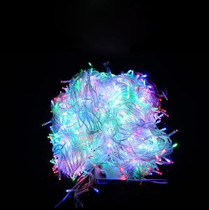 50m 400 LED String Fairy Light AC220 V Wodoodporne Outdoor Kolorowe LED Xmas Boże Narodzenie Światła na ślub świąteczne wakacje