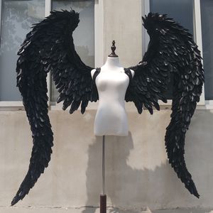 Novo Personalizado Black Devil Angel Wings Cosplay Shooting Display Props Stage Bar Decoração Acessórios de moda EMS Frete Grátis