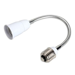 E27 LAMP BASE E27 Flexibel lamphållare 30cm Utöka bas LED Light Adapter Converter Socket Fri frakt