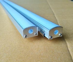 Gratis frakt Högkvalitativ aluminiumprofil med clearfrosted Cover, ändkepsar och monteringsklämmor för LED-remsor
