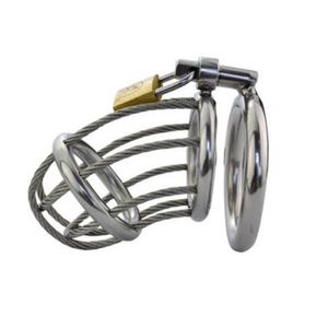 New Hot Mens Male Chastity Cage Device Belt Restraint Lock Bondage Gay B074 #R52