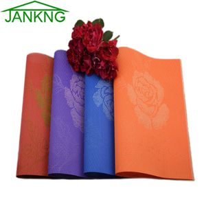 Jankng 4 Sztuk / partia Kwiat Silikonowy Piekarnik Mata Piekarnik Piekarnik Izolacja Pad stołowa Miejsce Maty Kuchnia Stół Liner Silikonowe Maty Freeshipping