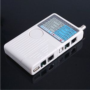 Freeshipping Evrensel Yüksek Verimlilik Doğru Uzaktan RJ11 RJ45 USB BNC LAN Ağ Telefon Kablo Test Cihazı Metre LAN Ağ Aracı Telefonları