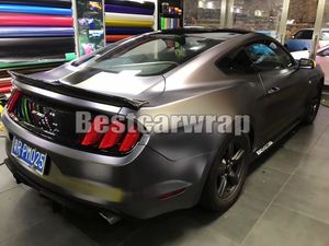 Anthrazit-Satin-Metallic-Vinylfolie für Car-Wrap-Styling, Folienabdeckung, Aufkleber, Fahrzeugabdeckungen, Hautgröße 1,52 x 20 m/Rolle 4,98 x 66 Fuß