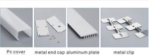 2.5m / PCs 25m / lote Amplamente Use perfil de alumínio para tiras de LED Wearable Iluminação / perfil de alumínio LED tira luz frete grátis