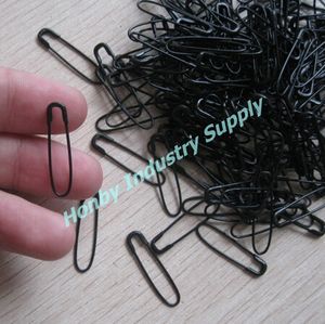 Pack of 1000 pcs 22mm Glossy Plated Black Coiless U Shape Safety French Pin free shipping