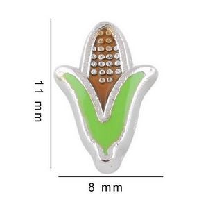 20 pçs / lote liga de milho flutuante encantos medalhão fit para diy vidro magnético memória medalhão moda jóias