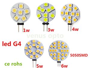 LED電球DC12V 1W 3W 4W 5W 6W 6 9 12 15 24 LED G4 5050SMD T3ディスクRVキャンパカートレーラーマリン