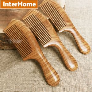 Top Grade Ebony Hair Combs Precious South American Green Macassar Wood Exquisite Craft Sandalwood Fragrance Pure Handmade Gifts