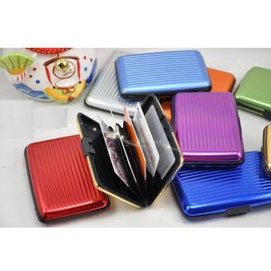 뜨거운 알루미늄 신용 카드 지갑 Antimagnetic 카드 홀더 방수 Aluma 지갑 가변 색상 무료 배송 YC2020
