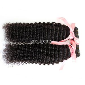 7A Retail 1pc DHgate Malaysian Human Hair Weave Double Weft Extensions 8"~30" Deep Wave Unprocessed virgin Hair Natural Color Dyeable