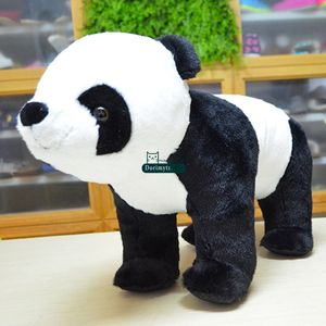 Dorimytrader 52cm x 27cm x 21cm realistisk djur panda plysch leksakstol fylld pandas soffa kan åka på barn gåva dekoration dy61808
