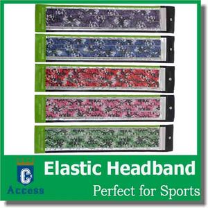 nylon elastic headband sport baby girls headbands for women girls Kids teens sports Purple headbands 3in1 head bands with retail package