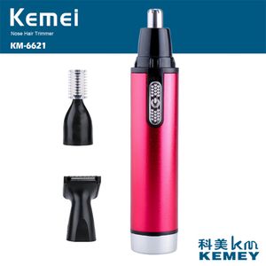 Kemei in batteria naso e orecchio trimmer barba trimer per basette tagliacapelli tagliacapelli trimmer per uomini e donneKM