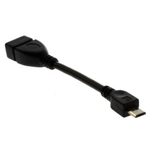 USB-A-Buchse auf Micro-USB-5-poliger Stecker-Adapter, Host-OTG-Datenladekabel-Adapter