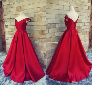 Dark Red Simple Prom Dresses Long Formal Pageant With Belt Sexy V Neck Open Back Vintage Party Evening Gowns BA Intage Intage Intage intage