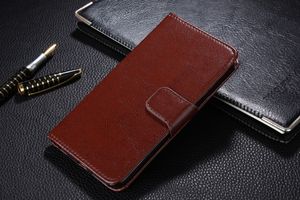 100pcs Fashion Crazy Horse wallet PU Leather Flip Hard Case Cover Card Holder Cases for iphone plus inch zte zmax pro z981 Phone Case
