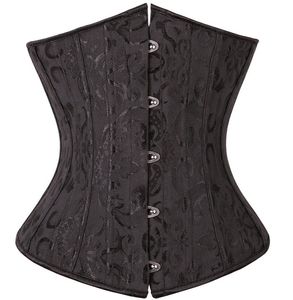 Partihandel-Burvogue Kvinnor Stålben Midja Utbildning Korsett Bustiers Underbust Cincher Sport Shaperwear Corselet Faja Reductora Cinturilla