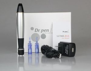 A1-C Dr. PEN DERMAペンオートマイクロニードルシステム調整可能な針の長さ0.25mm-3.0mm電気薄暗いスタンプ10ピース/ロットDHLフリー