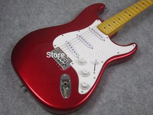 Novo!!! Guitarra elétrica principal grande, vermelho metálico, de alta qualidade, CST039