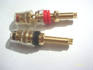 10PCS GOLD PLATED copper Binding Post for Amplifier Speaker 4mm Banana plug