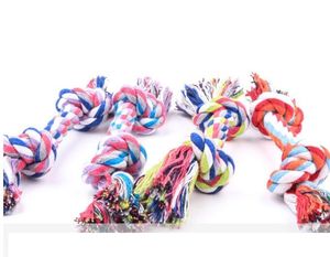 ПЭТ щенок хлопок жевать узел игрушка прочный плетеный костяной веревки 16 см забавный инструмент Оптовая домашние животные собаки рождественские игрушки поставки
